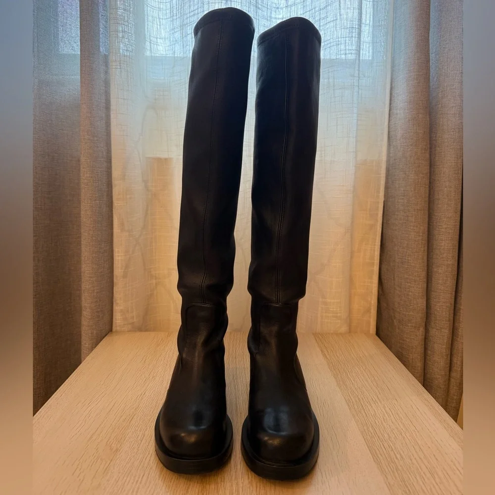 Stuart Weitzman Black Over the Knee Boots - Picture 2 of 14